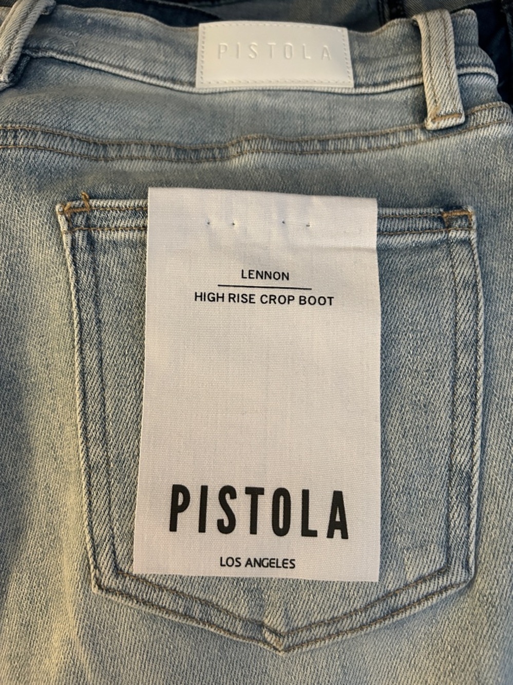 Pistola Lennon High-Rise Cropped Boot Jeans Topanga Vintage - Picture 5 of 8